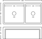 Double Country Offset Sinks