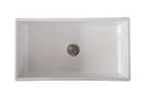 Narrow Fluted Sink with Drain