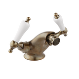Monobloc Bidet Mixer - Cross Handles