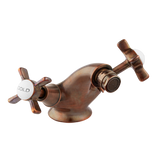 Monobloc Bidet Mixer - Cross Handles