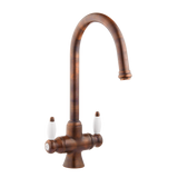 Victorain Kitchen Tap - Porcelain Levers